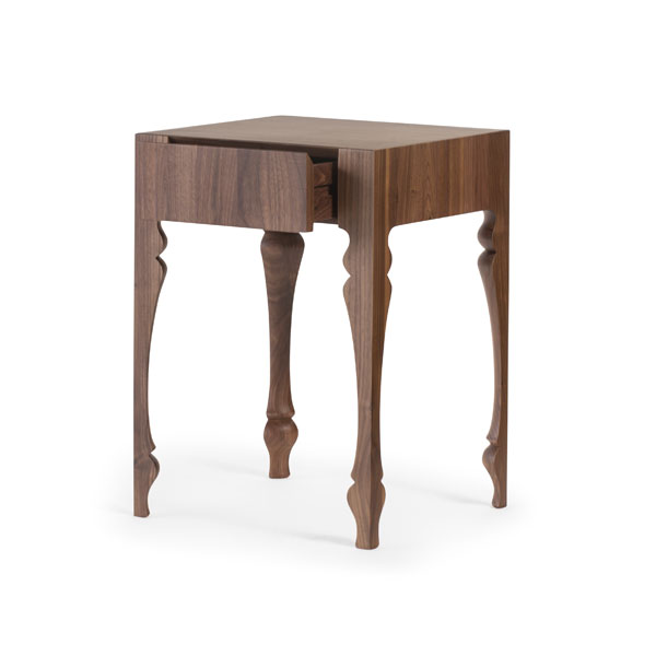 Louis Bedside (Single Drawer) Solid Wood