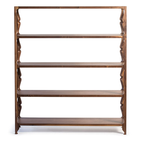 Louis Tall Shelving Solid Wood