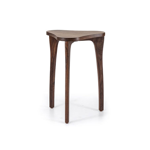 Talon Slot Triangular Side Table